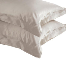 Load image into Gallery viewer, Latte 100% Pure Mulberry Silk Oxford Style Pillowcase