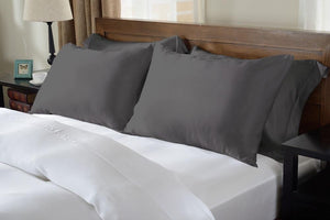 King Size Charcoal 100% Pure Mulberry Silk Pillowcase