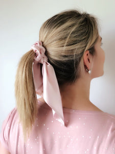 Silk Pony Scrunchie - Blush Pink