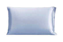 Load image into Gallery viewer, Cool Blue 100% Pure Mulberry Silk Pillowcase